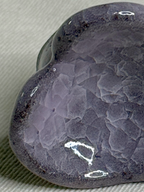 Heart Ring Holder – Lavender Crackle Ice Glaze