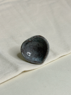 Heart Ring Holder – Dusty Blue Crackle Ice Glaze