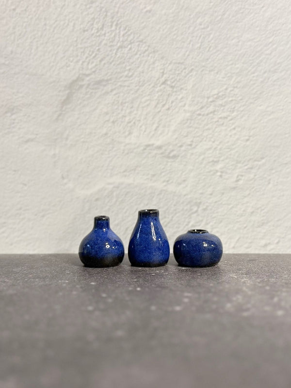 Mini Bud Vases (Set of 3) – Blueberry