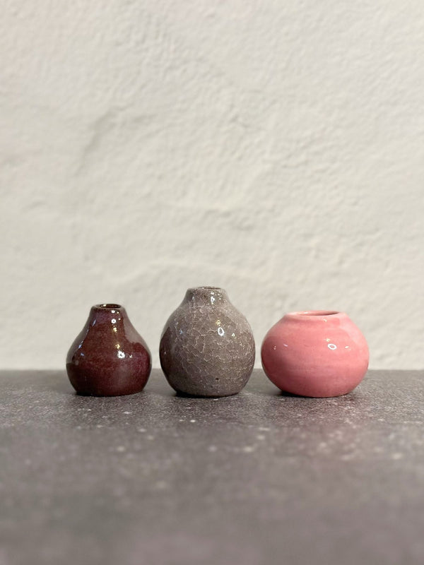Mini Bud Vases (Set of 3) – Frosted Berries