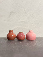 Mini Bud Vases (Set of 3) – Blush Tones
