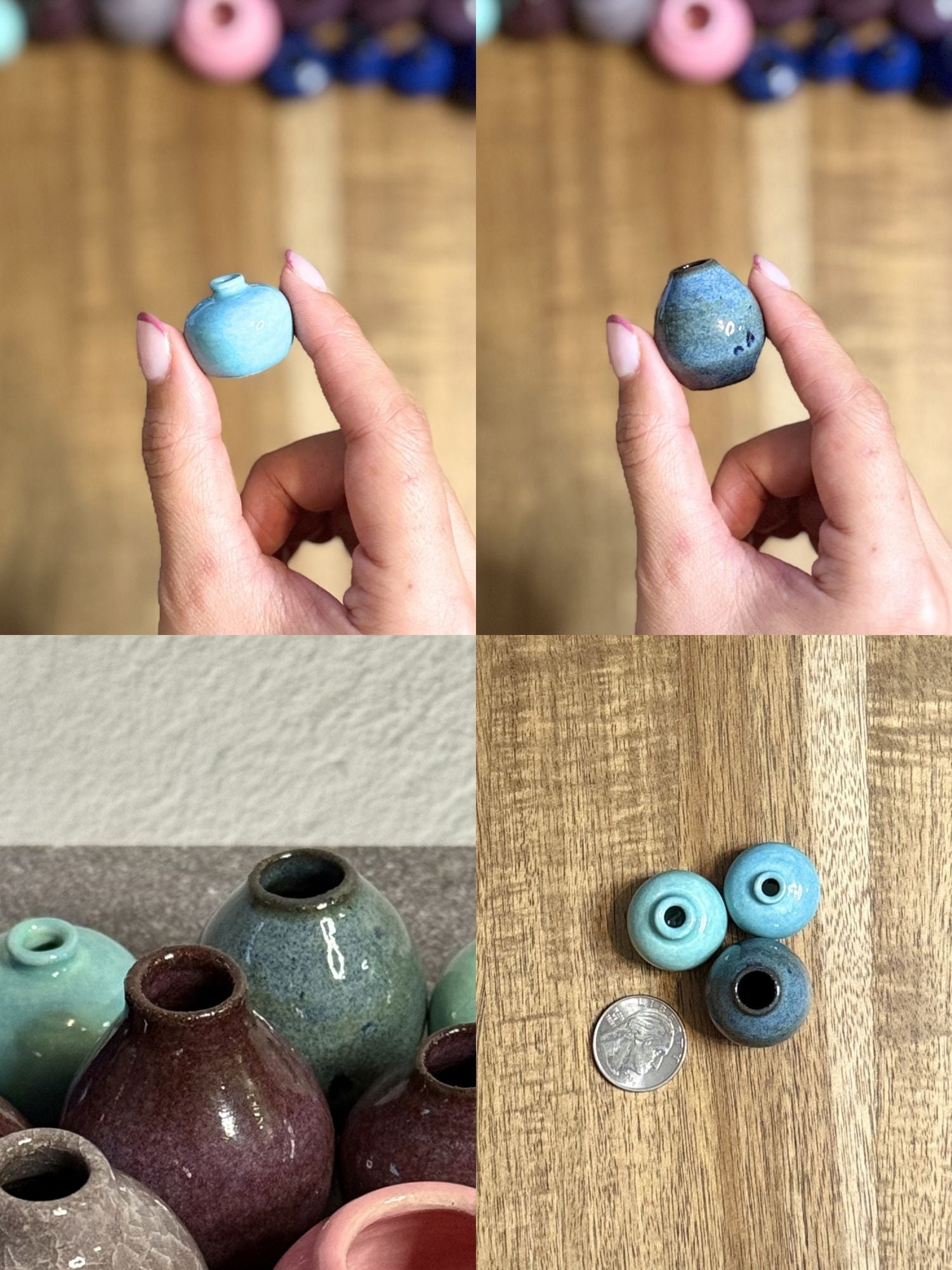 Mini Bud Vases (Set of 3) – Sea Glass