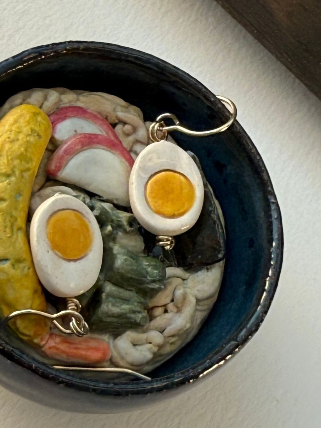 Ajitama Ramen Egg Earrings
