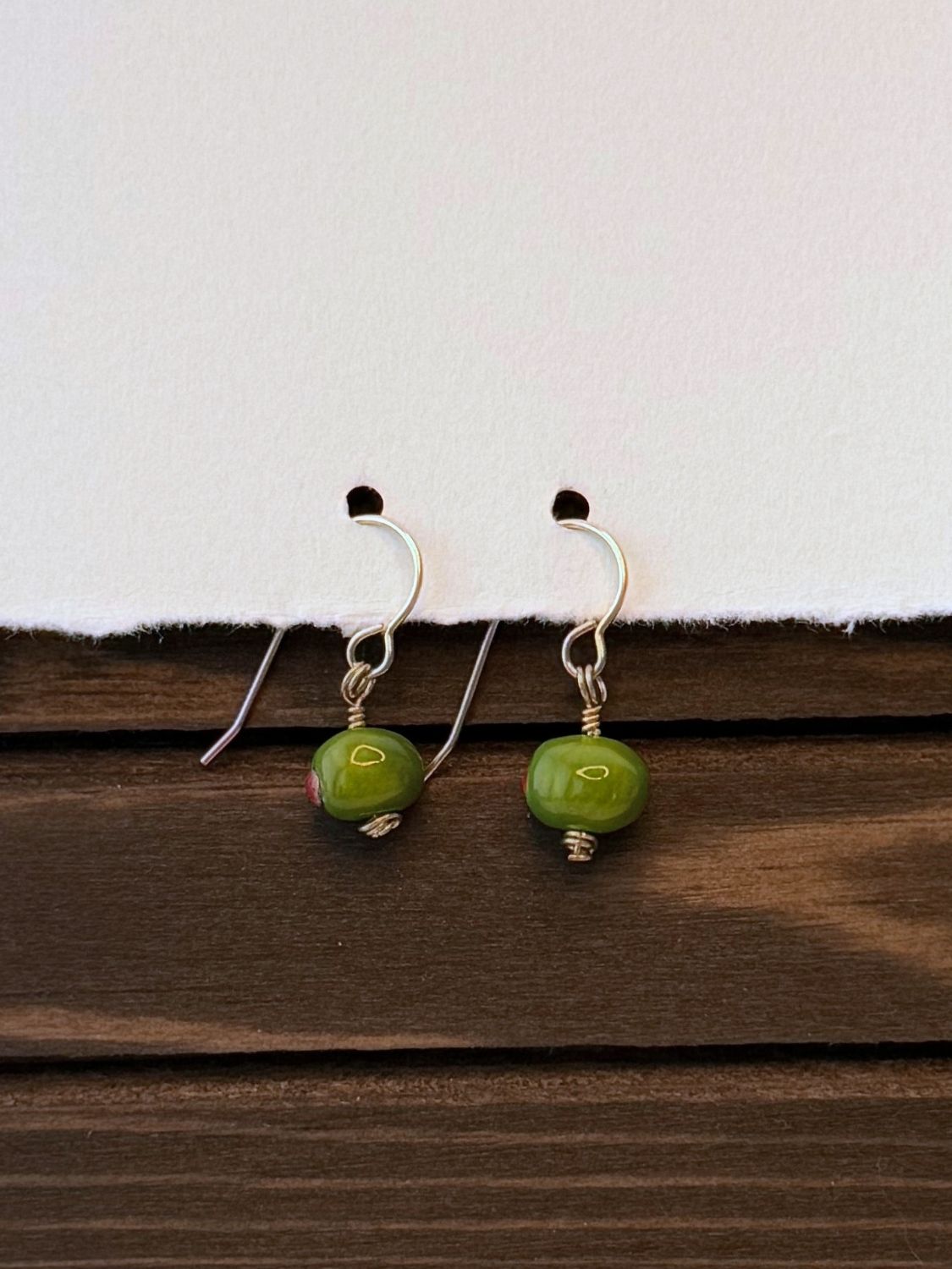 Pimiento Olive Earrings