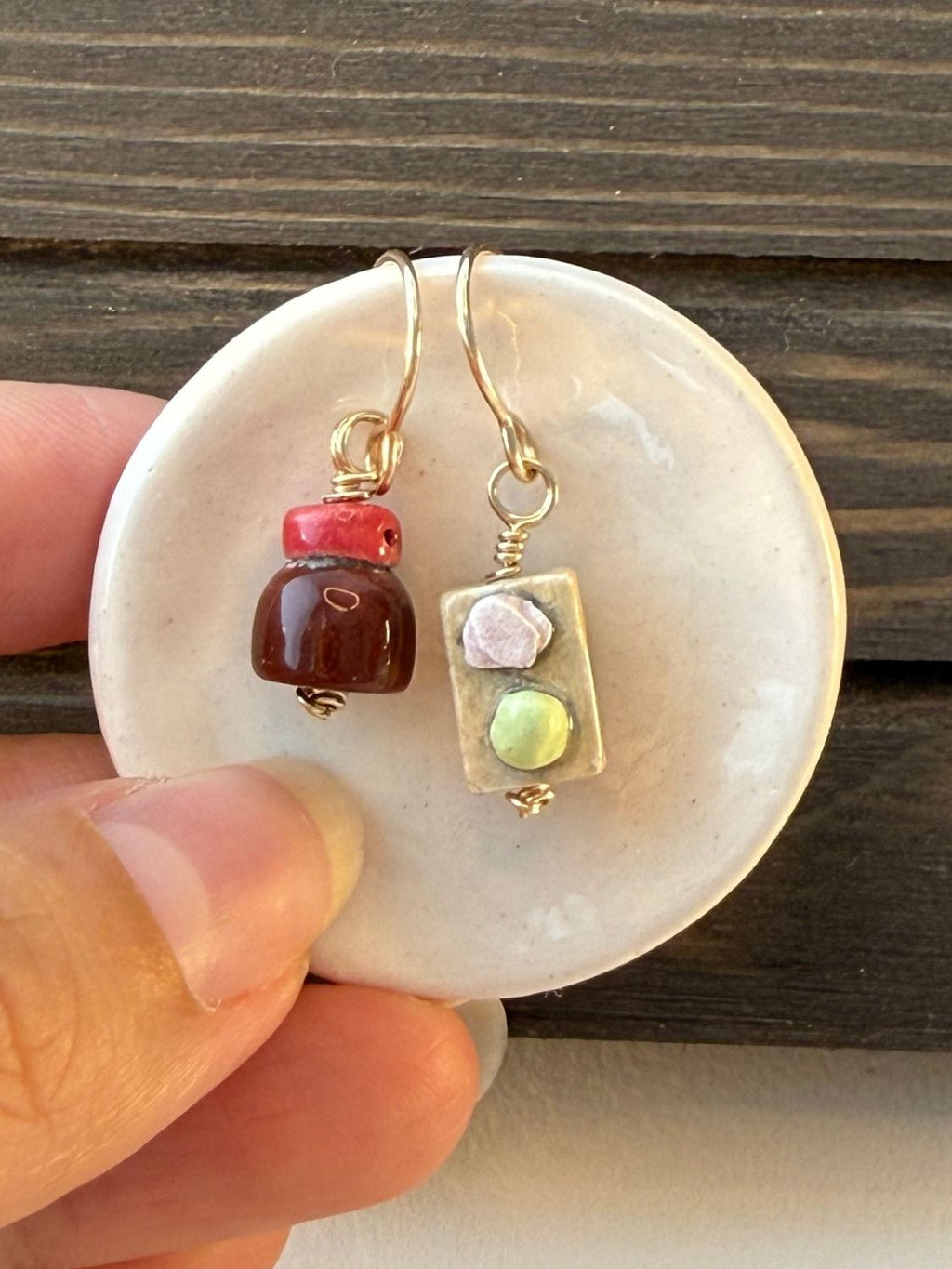 Shoyu & Wasabi w/ Ginger Earrings