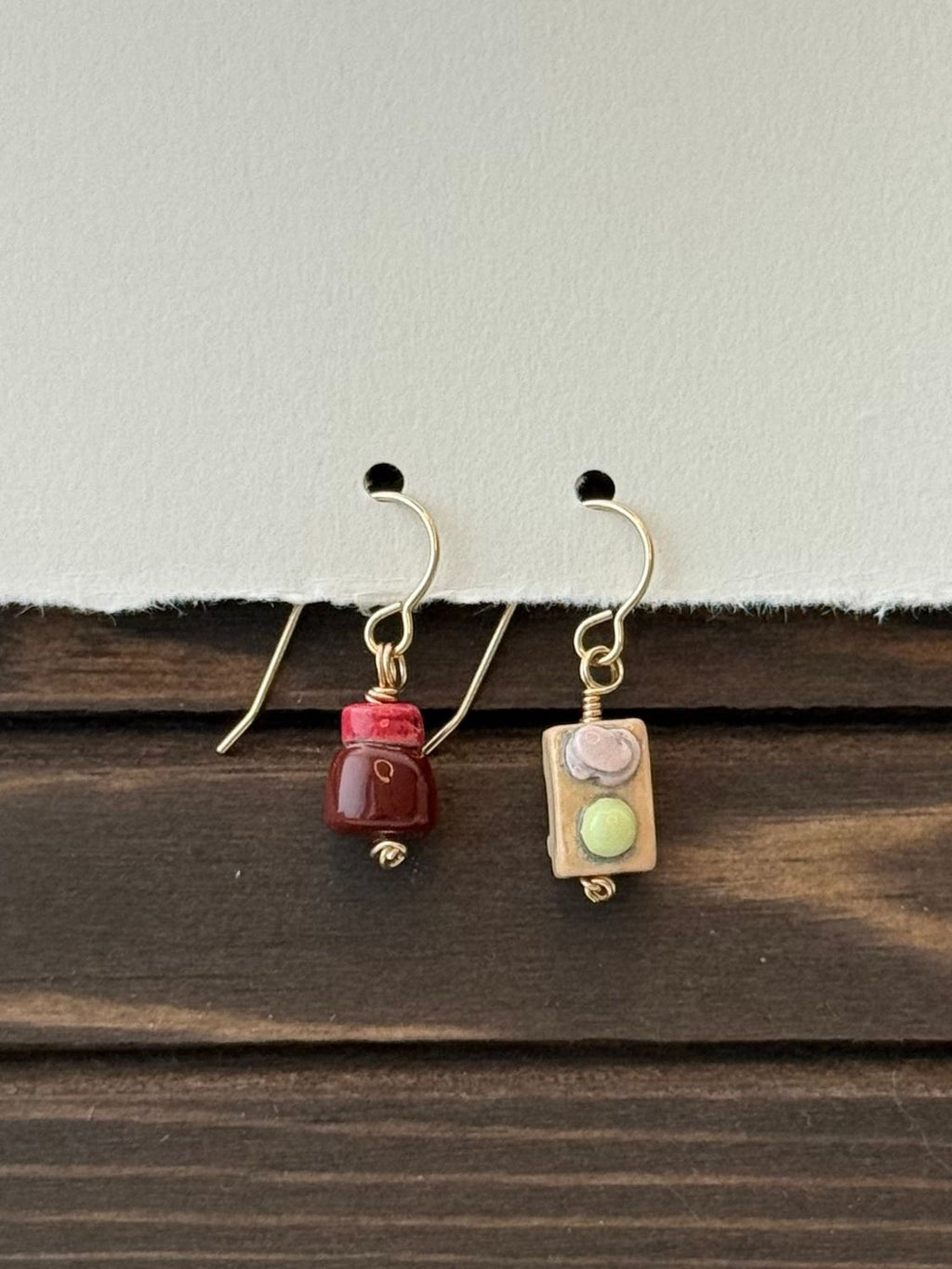 Shoyu & Wasabi w/ Ginger Earrings