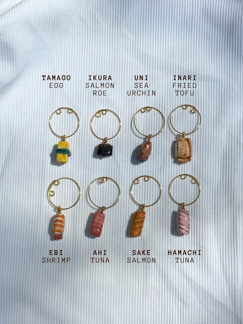Sushi Trio – Wine Charms